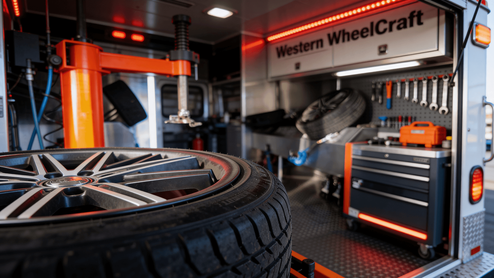 Ferrari at Western Wheelcraft's Burnaby shop