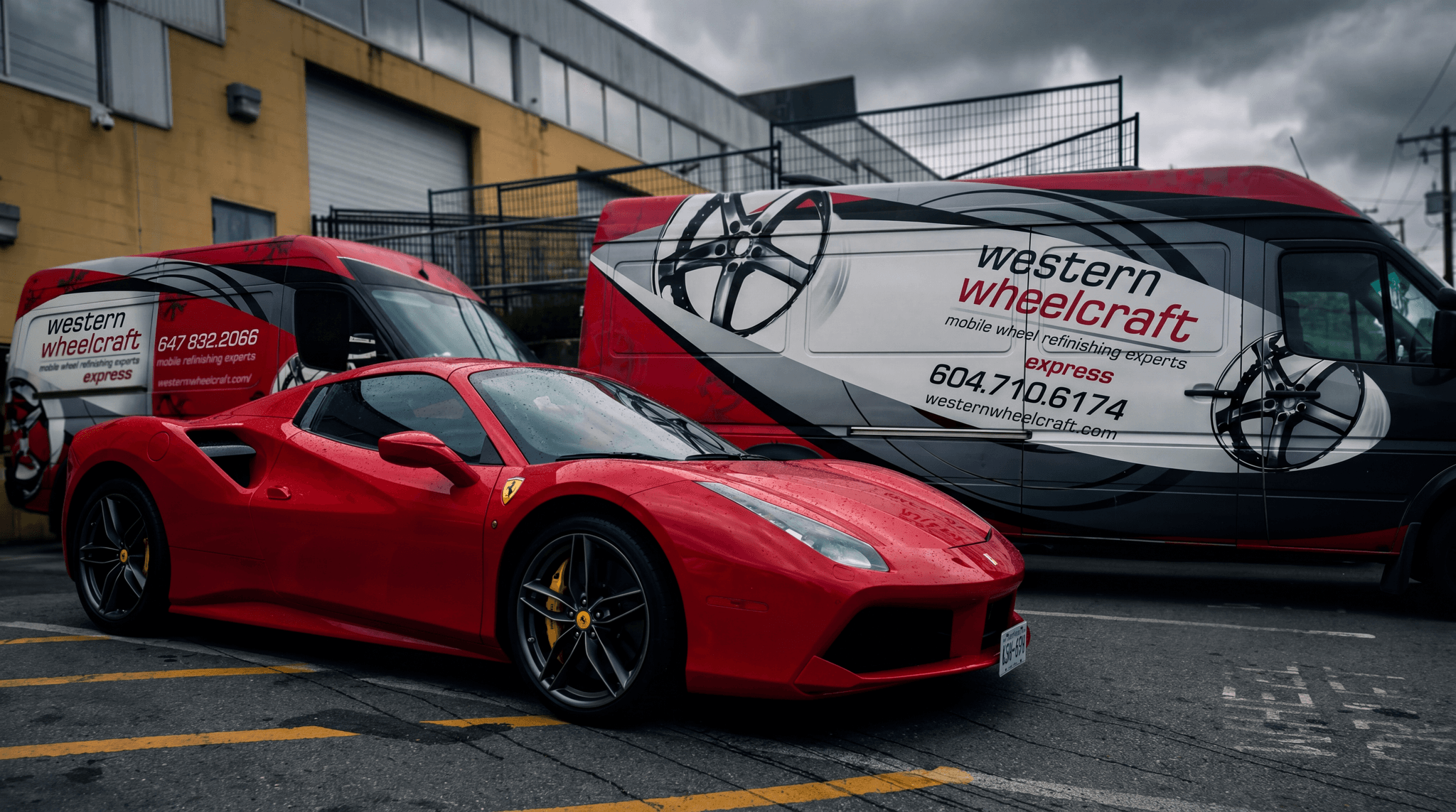 Western Wheelcraft mobile fleet vans servicing dealership vehicles